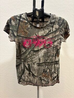 Girls with Guns Camo Tee with Pink Script